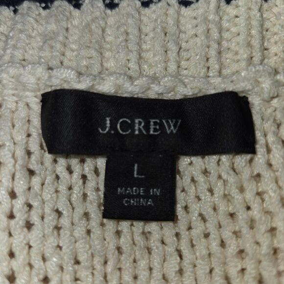 J. Crew Chunky Knit Crewneck Sweater Size Large - Picture 6 of 7